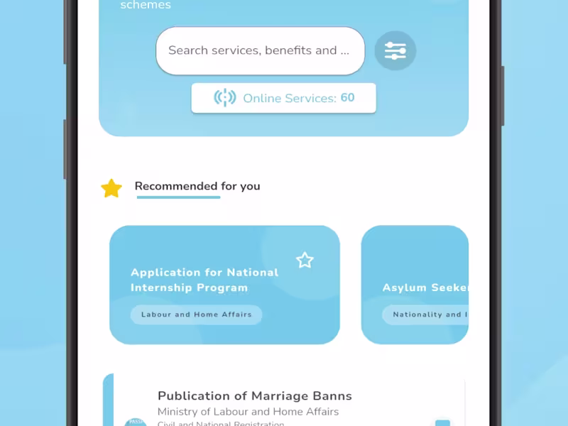 Cover image for OneGov - Botswana Government E-Services App - Flutter