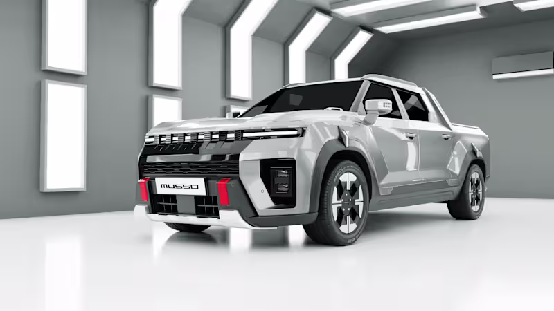 Cover image for I made this Kgm musso 3d model and rendered it in cycles to ...