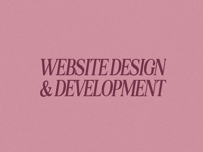 Cover image for Website Design & Development