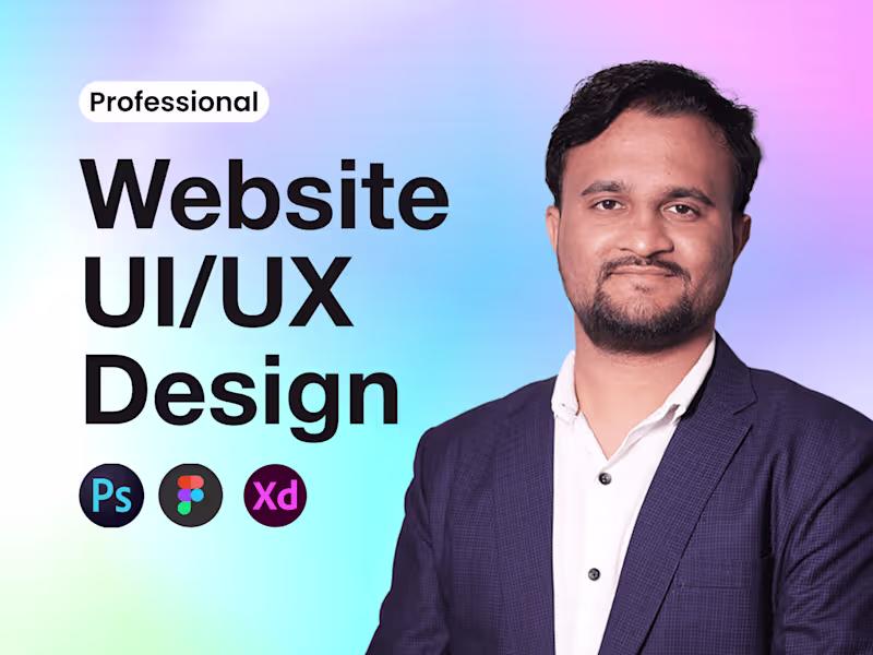 Cover image for I will design website or landing page ui ux design in figma