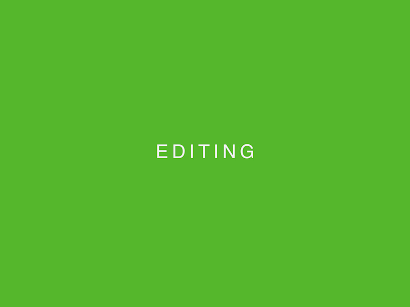 Cover image for Editing
