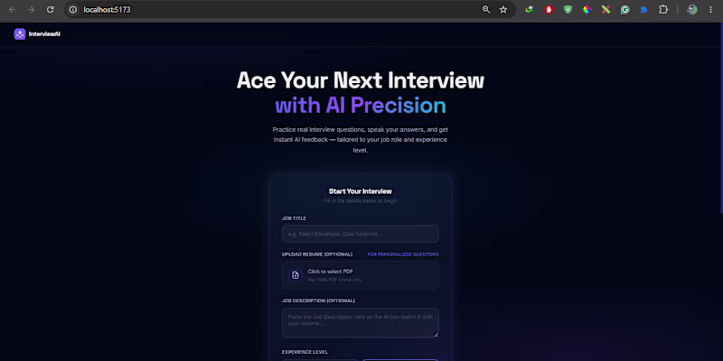 Cover image for Built an interactive technical interview