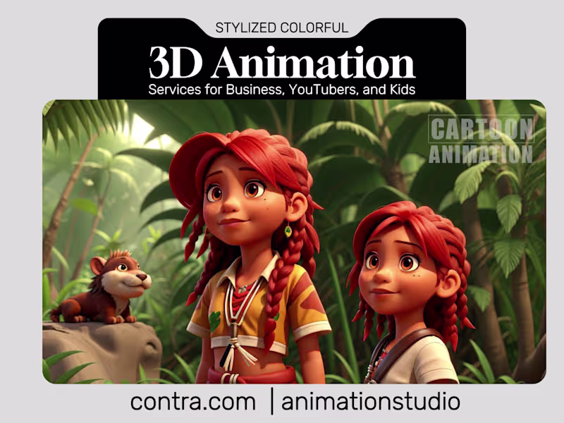 Cover image for Highly Professional Stylized Colorful 3D Animation Services
