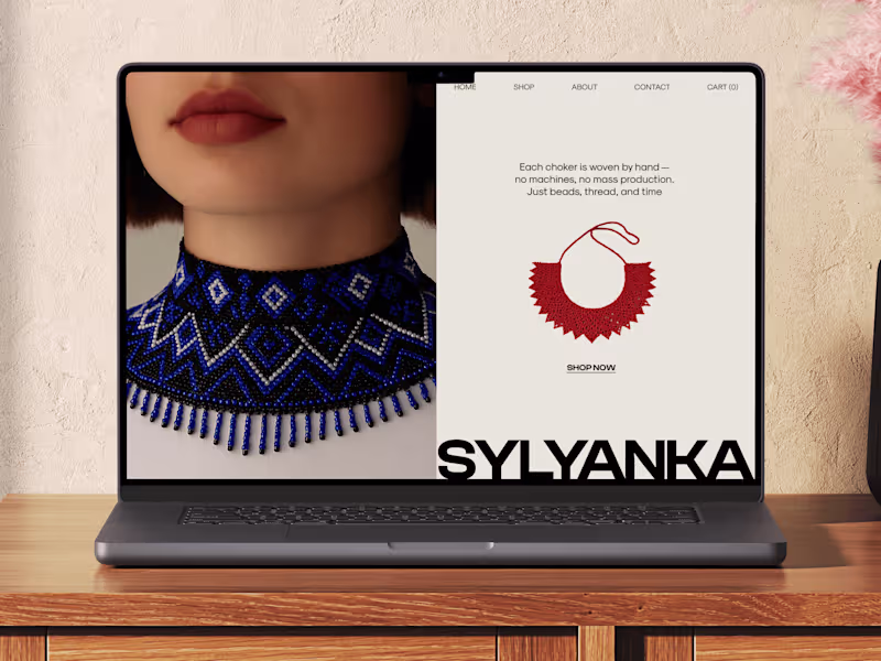 Cover image for 💎 Web design for Handcrafted jewelry brand | Hyperactive