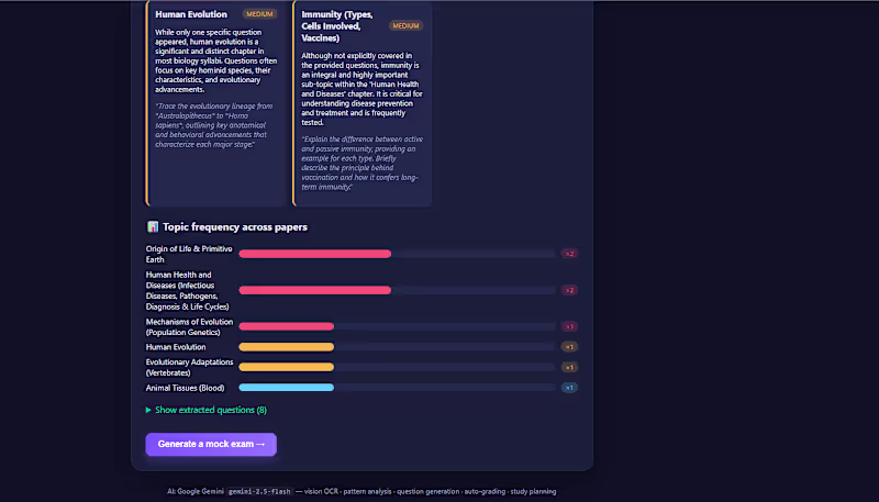 Cover image for ExamGenie — AI-Powered Exam Preparation Platform