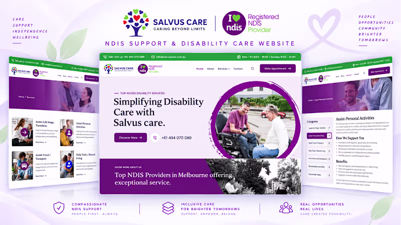 Cover image for Salvus Care Services Website Design and Development
