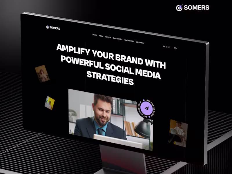 Cover image for Social Media Marketing Agency Website Design