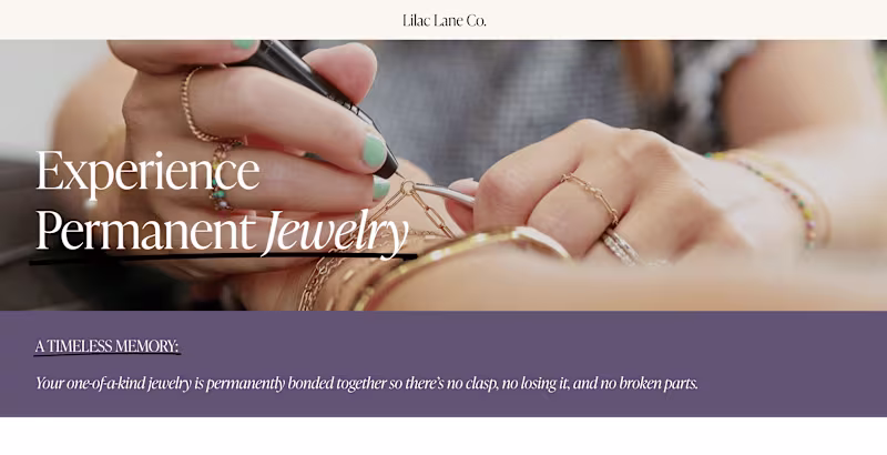 Cover image for Lilac Lane Boutique Website