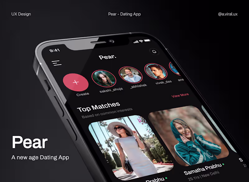 Cover image for Pear - A New Age Dating App
