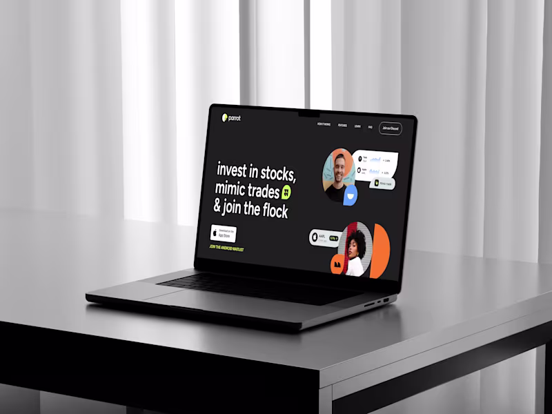 Cover image for Parrot Finance – Webflow Development