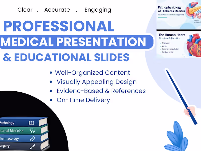 Cover image for Medical Presentation & Educational Slide Design 
