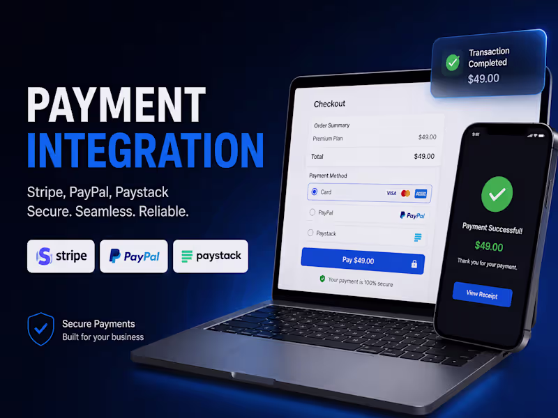 Cover image for Integrate stripe, PayPal and paystack payments Into your app