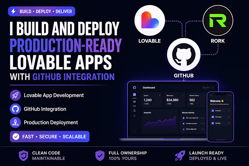 Cover image for I build and deploy production ready Lovable apps with GitHub