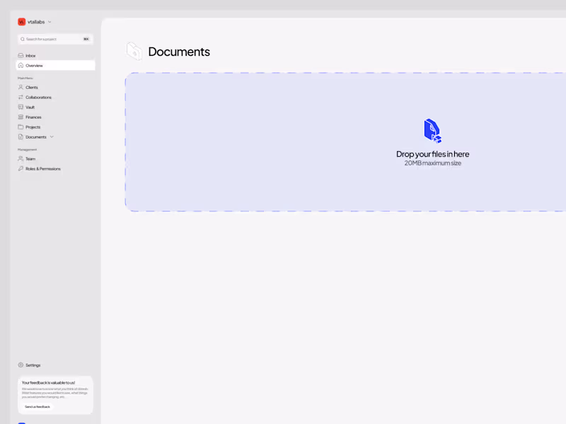 Cover image for Drop your files