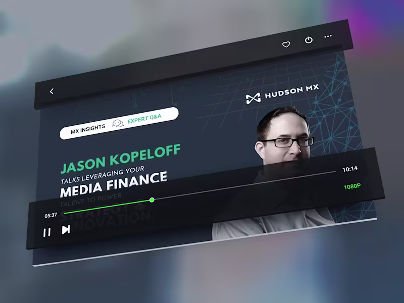 Cover image for Hudson MX, Former Agency CFO Interview Video