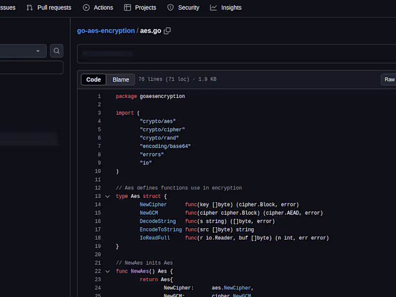 Cover image for GitHub - herdiansc/go-aes-encryption: An AES encryption example…