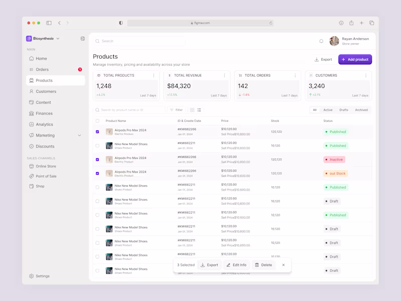 Cover image for Biosynthesie — eCommerce Product Management