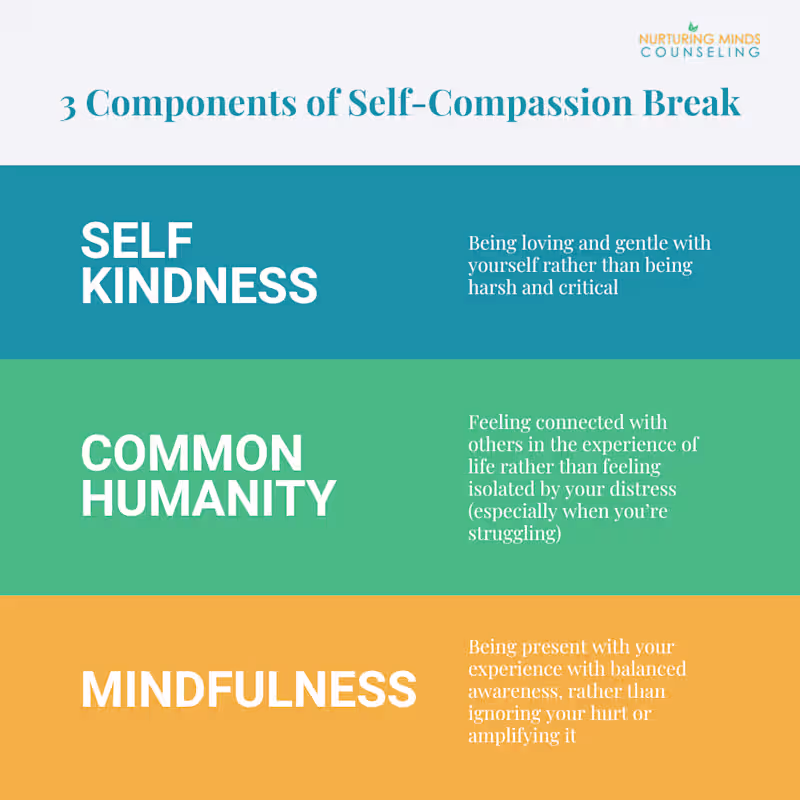 Cover image for IG Post - 3 Components of Self-Compassion Break