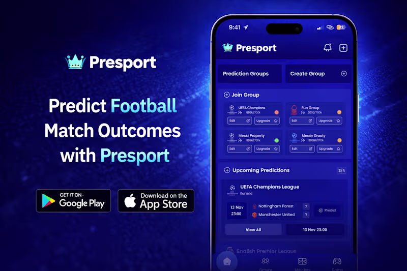 Cover image for PreSport Football Prediction & Rewards