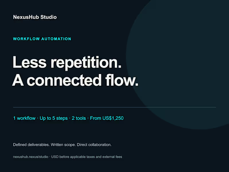 Cover image for Workflow Automation — 2 Tools, Up to 5 Steps