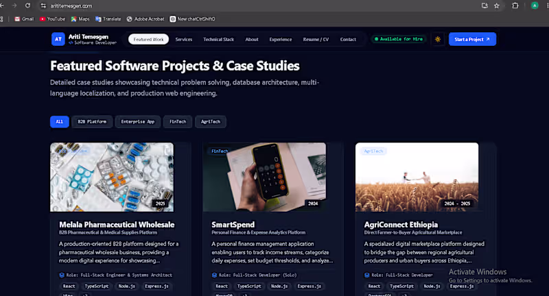Cover image for Modern Business Website Development
