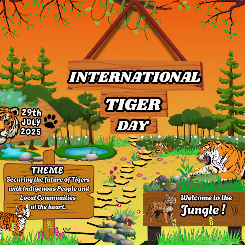 Cover image for Poster on International Tiger Day
