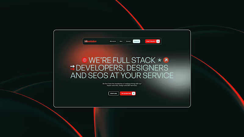 Cover image for HiWebDev - UX/UI and Web Design