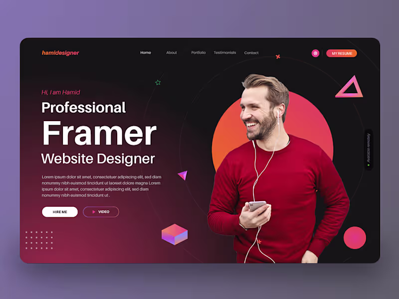 Cover image for framer website design, development figma to framer