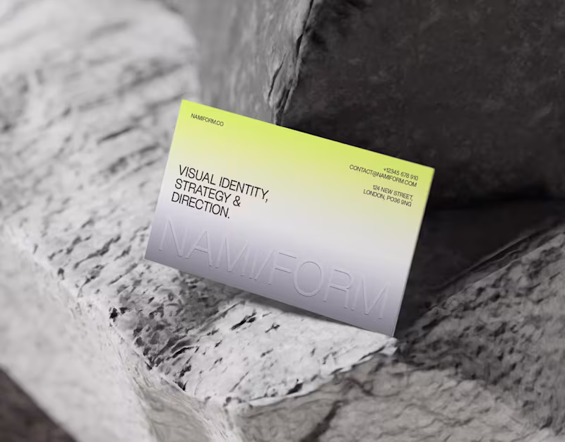 Cover image for NAMI/FORM® – Brand Identity