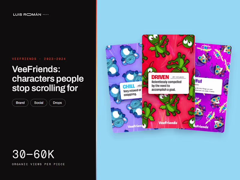 Cover image for VeeFriends: characters people stop scrolling for