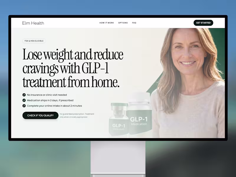 Cover image for Responsive Health Marketing Website in Framer