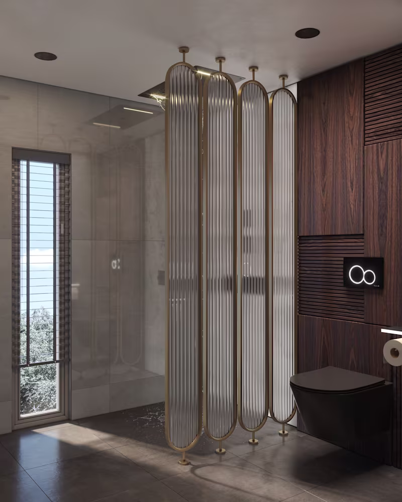 Cover image for Stunning Bathroom Visuals with Glowing Marble & Rock Accents