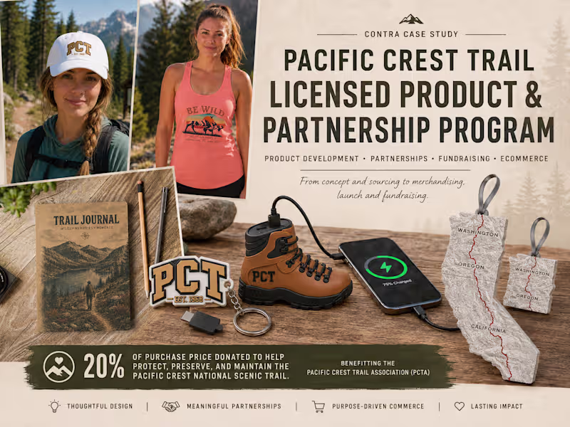 Cover image for Pacific Crest Trail — Licensed Product & Partnership Program