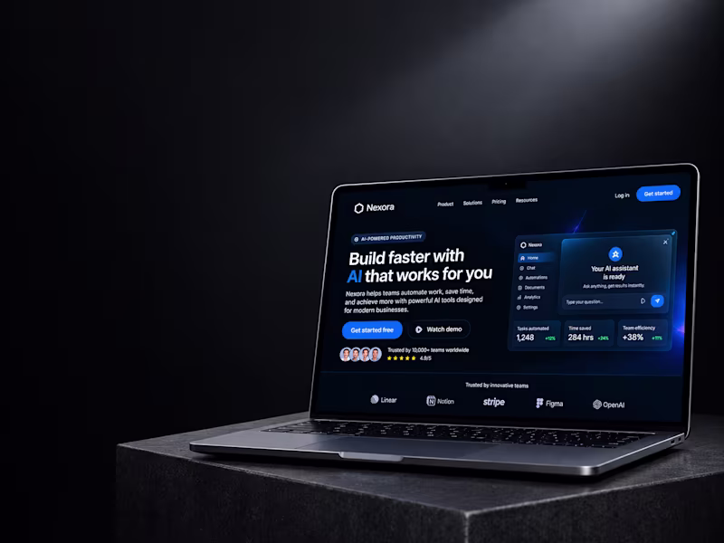 Cover image for Webflow Website Redesign for AI & SaaS Startups