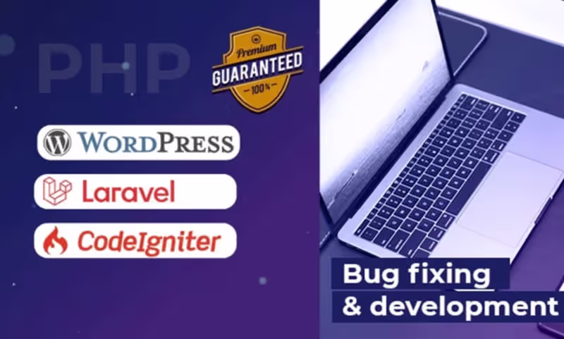 Cover image for I will fix or develop any php,codeigniter,laravel,wordpress web…
