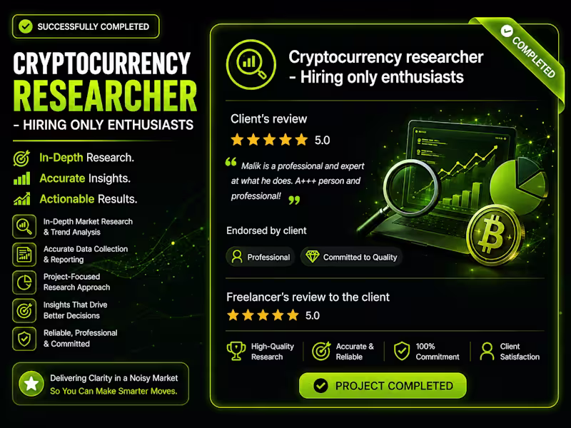 Cover image for Web3/Cryptocurrency Researcher
