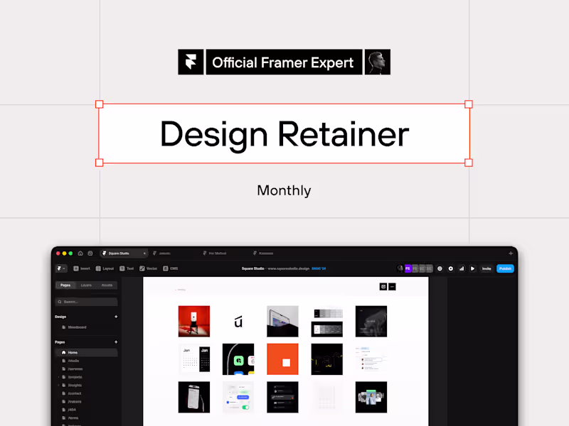 Cover image for Monthly Design Retainer