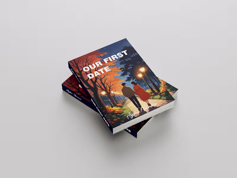 Cover image for Our First Date Book Cover Design