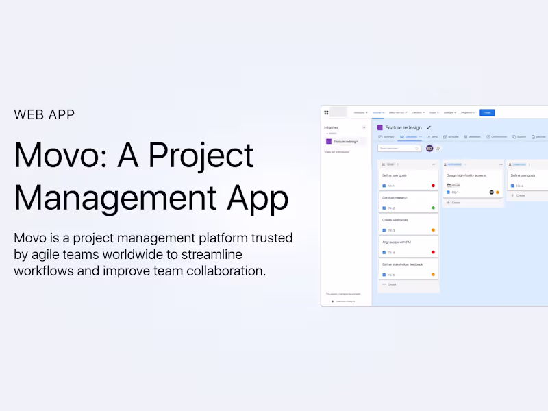 Cover image for Web App Design for a Task and Workflow Management Platform