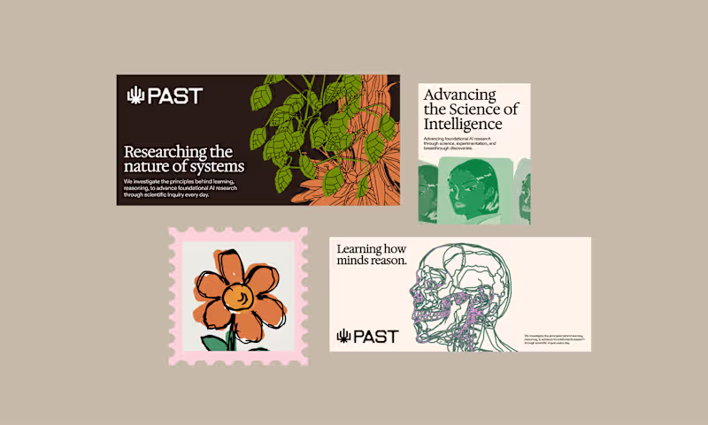 Cover image for A Frontier AI Research Lab Past - Branding snippets
