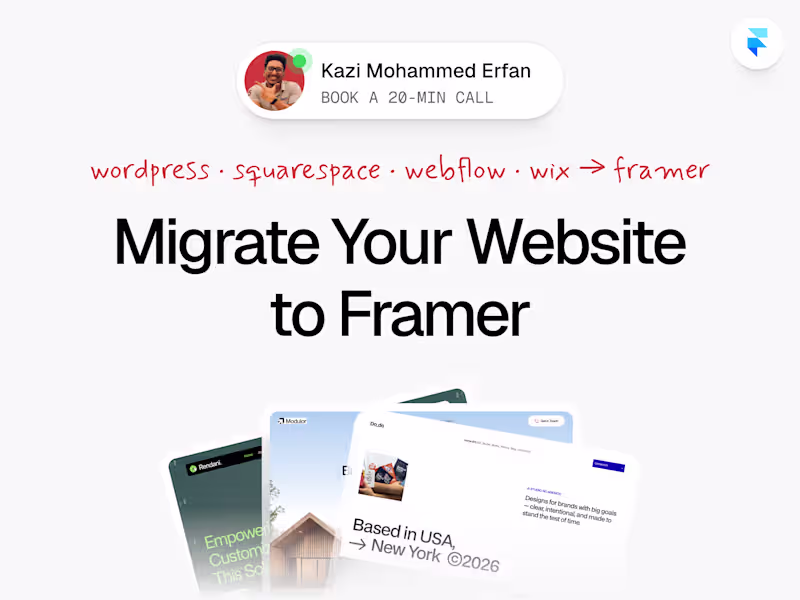 Cover image for Migrate Your Full Website to Framer