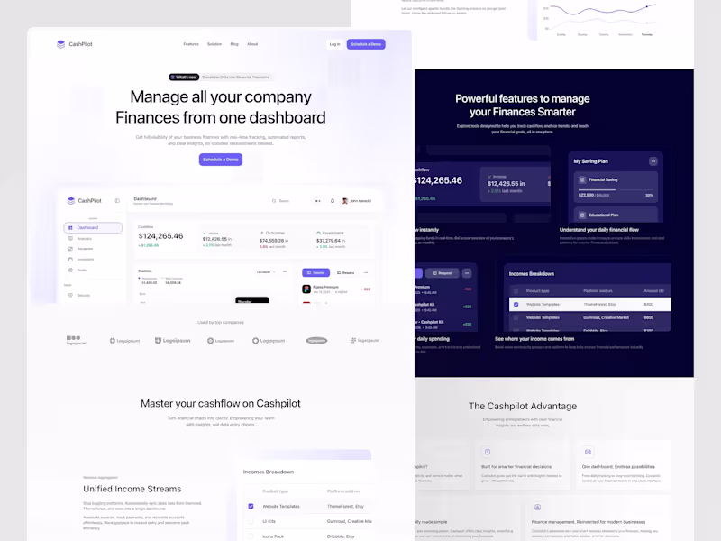 Cover image for CashPilot - Smart Finance Landing
