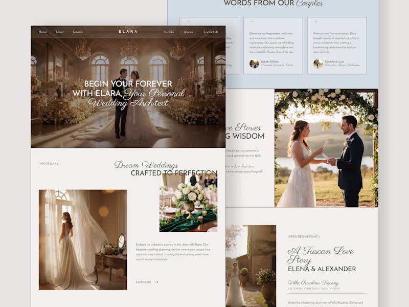 Cover image for ELARA is a refined website