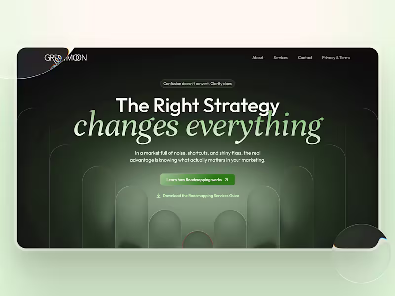 Cover image for Green Moon - Strategic Consulting Website Design