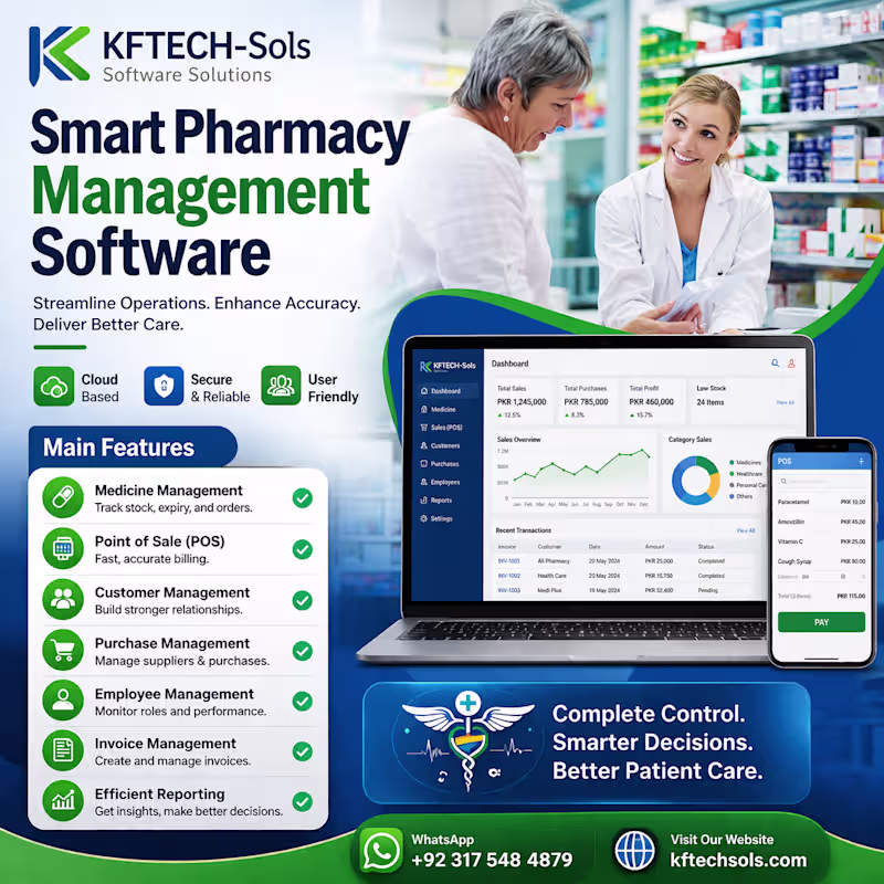 Cover image for Pharmacy Store Management Software Deployment