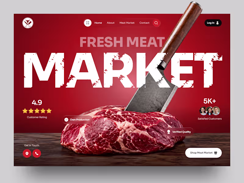 Cover image for Meat Shop Website Design