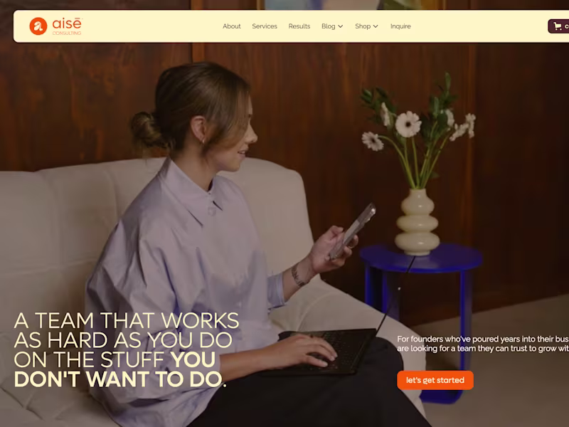 Cover image for Webflow Website for an Operations Consulting Agency