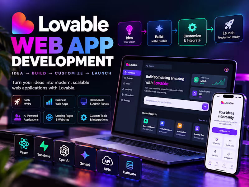 Cover image for Lovable Web App Development & Customization
