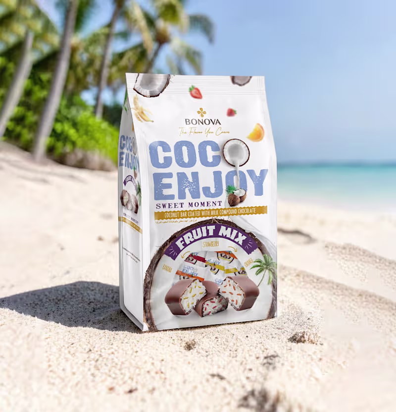 Cover image for COCO ENJOY Confectionery Packaging & Visual System