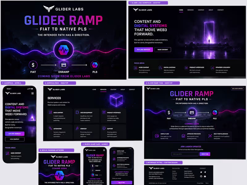 Cover image for Glider Labs, Web3 Website and Product Launch